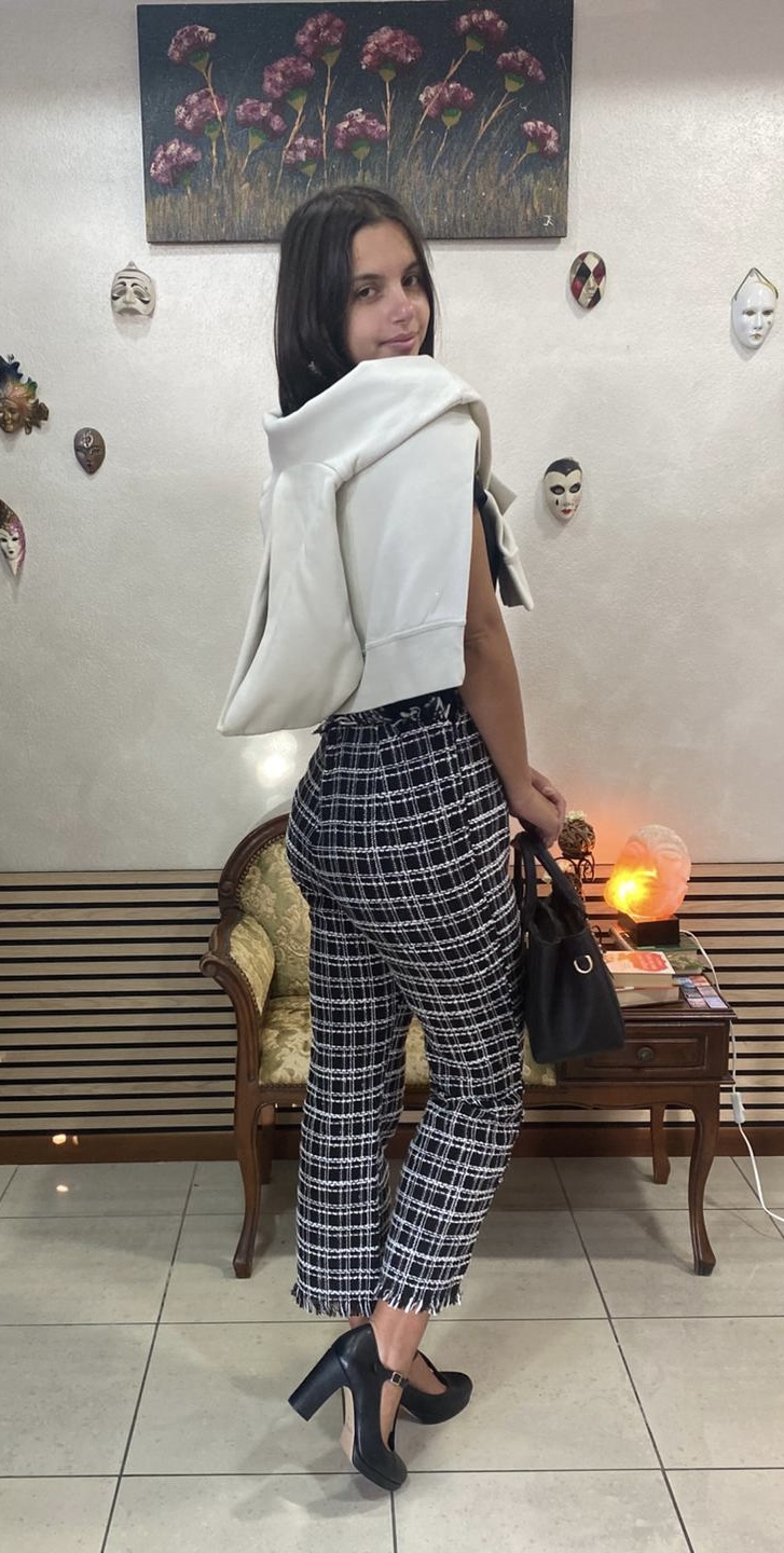 PANTALONI ANGELICA A QUADRI - immagine 5